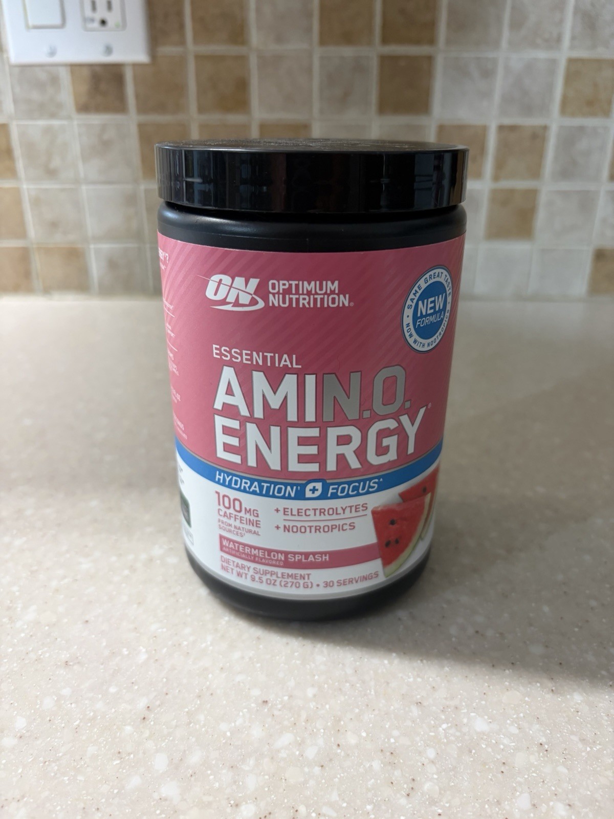 Optimum Nutrition Essential Amino Energy Watermelon Splash 10.05oz Exp 02/28 NEW