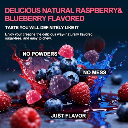 Creatine Monohydrate Gummies 5g 120ct Strength Energy Muscle Growth