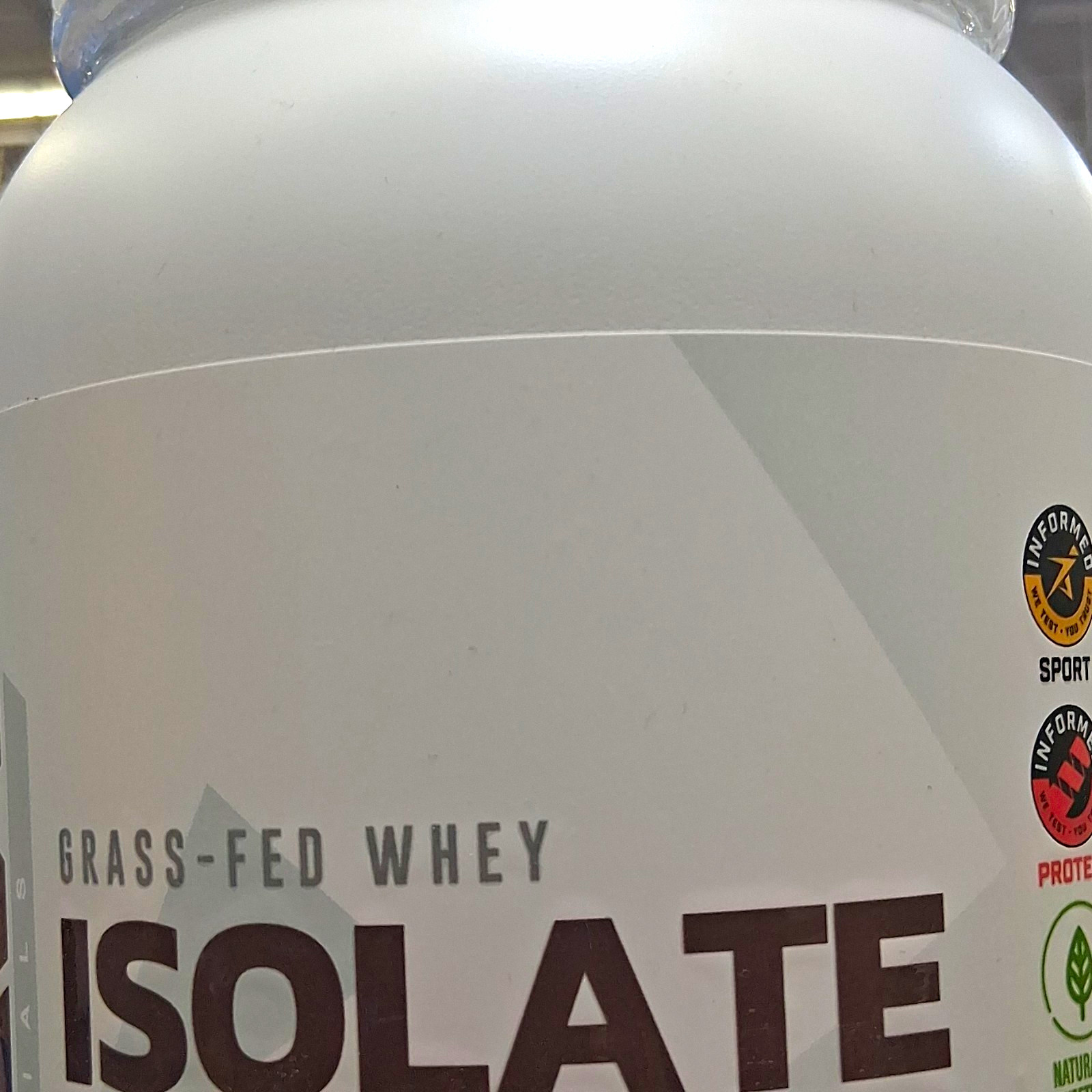 ISOLATE Grass Fed Whey Protein Isolate Powder, Cross Flow Filtered
