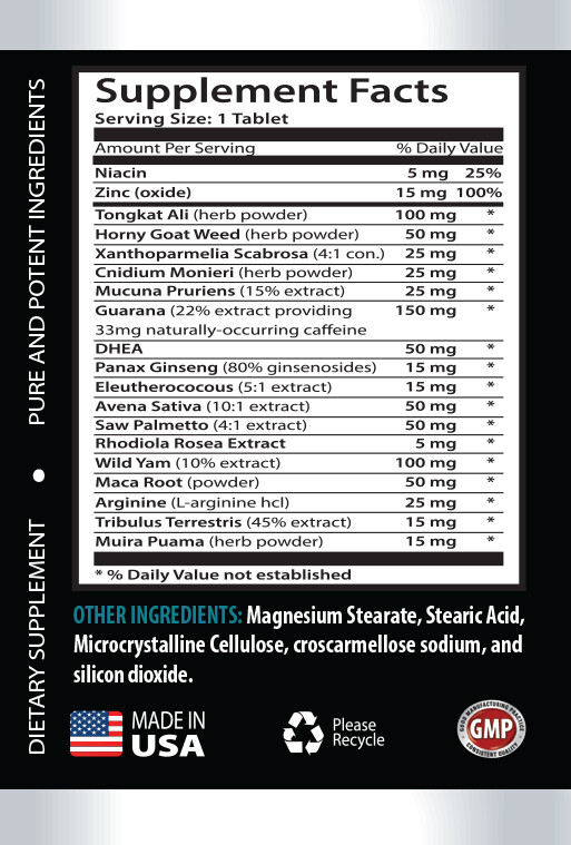 Testosterone Libido Booster T-785 – Male Enhancement Formula – 3 Bot 90 Tablets