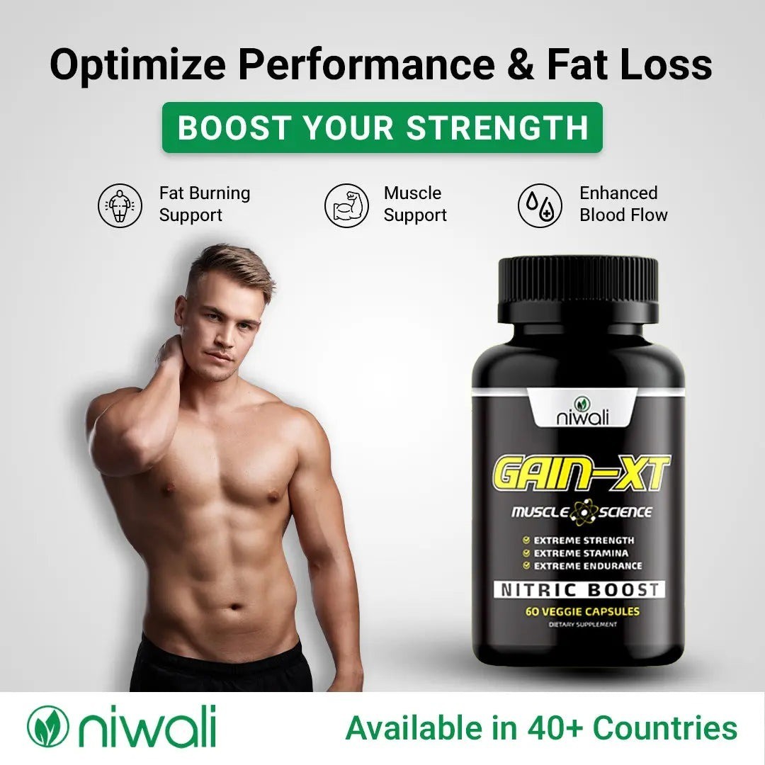 Gain XT Nitric Oxide Supplement for Muscle Growth Amino Acids Support stamina