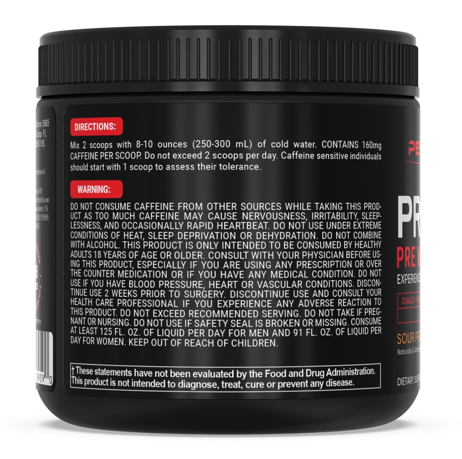 PEScience Prolific Pre Workout Powder for Men & Women 9.8 Ounce (Pack of 1)