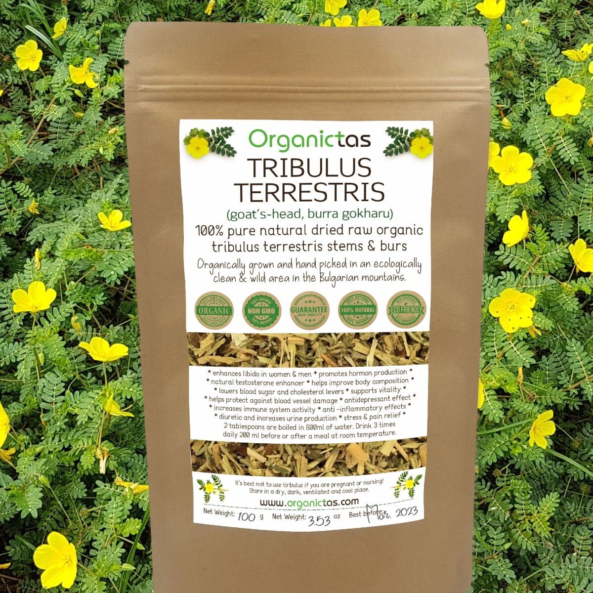 Best TRIBULUS TERRESTRIS Bodybuilding Tea for Men & Women Body Building, Detox .