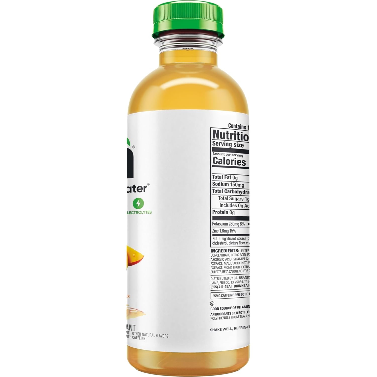 Bai Antioxidant Infused Water Beverage, Malawi Mango, with Vitamin C 12 Pack