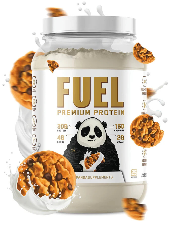 Panda Supps Fuel Premium Whey Casein Collagen Protein Blend 25 Serving 5 Flavors
