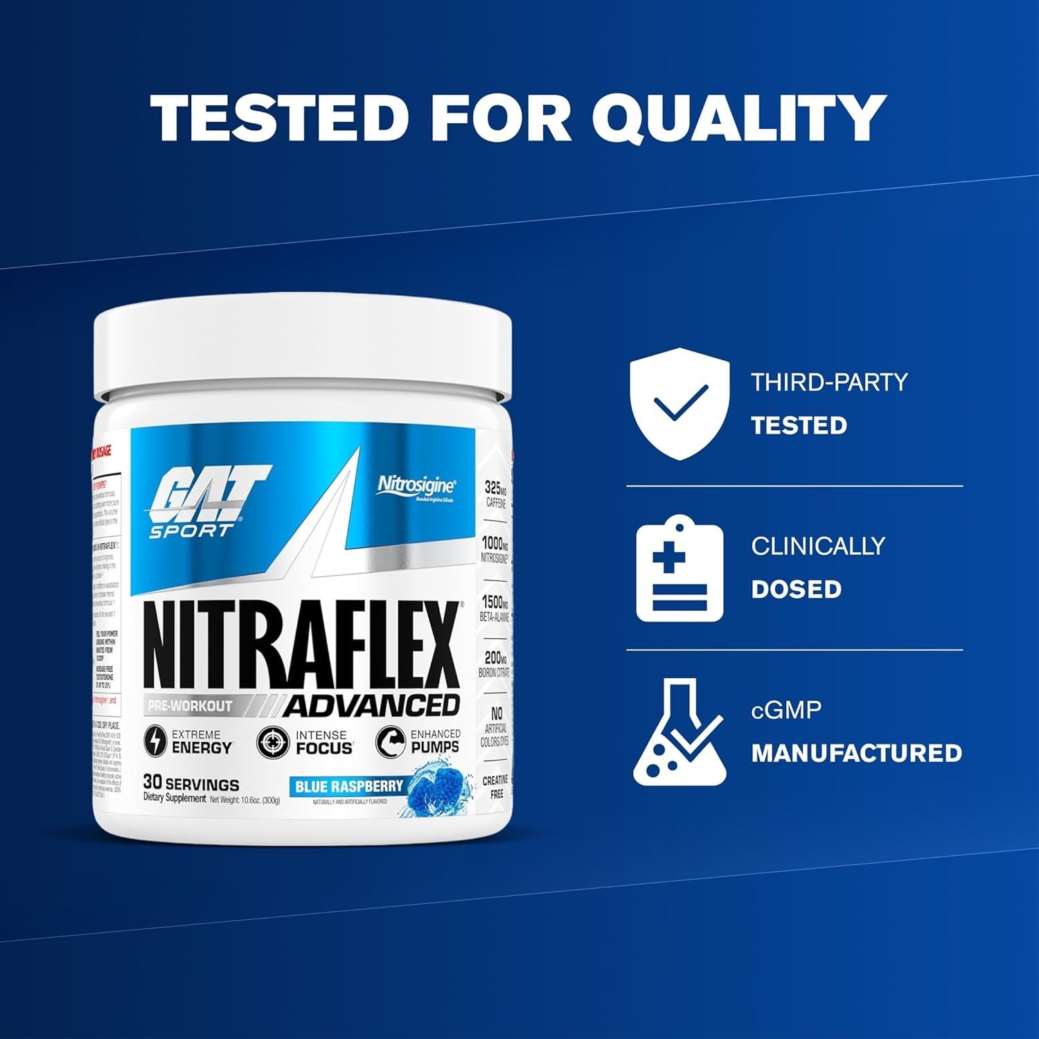 Nitraflex Advanced Pre-Workout Powder – Energy Drink Mix – Supports Healthy B…