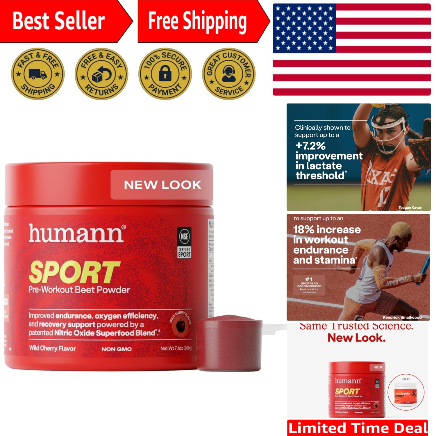 SuperBeets Sport Endurance Pre Workout Powder, Nitric Oxide Supplement, NSF C…