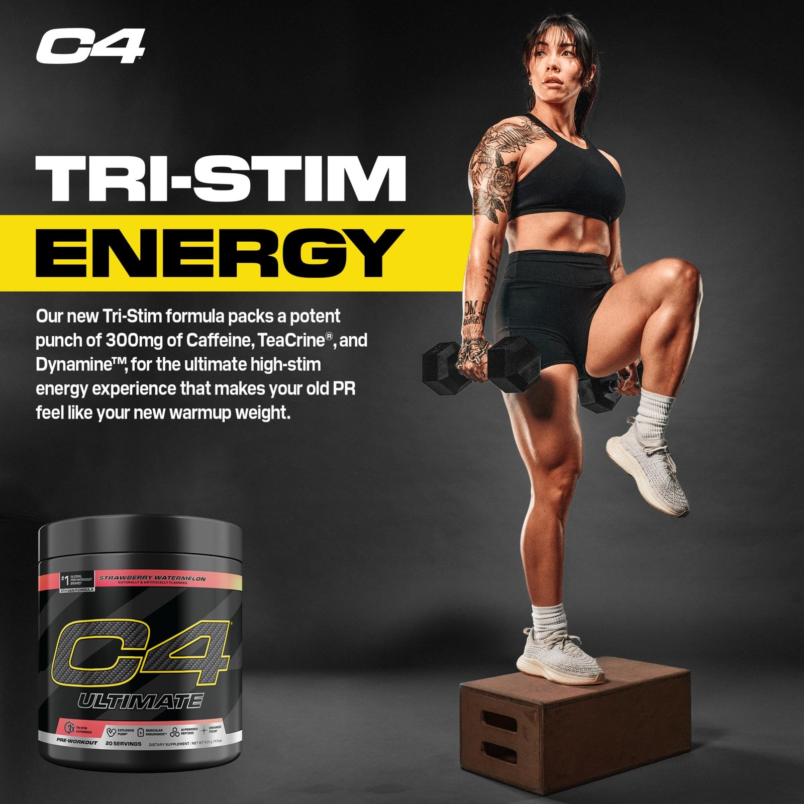 C4 Ultimate Pre Workout 11.5 Ounce (Pack of 1), 20 Servings 1)