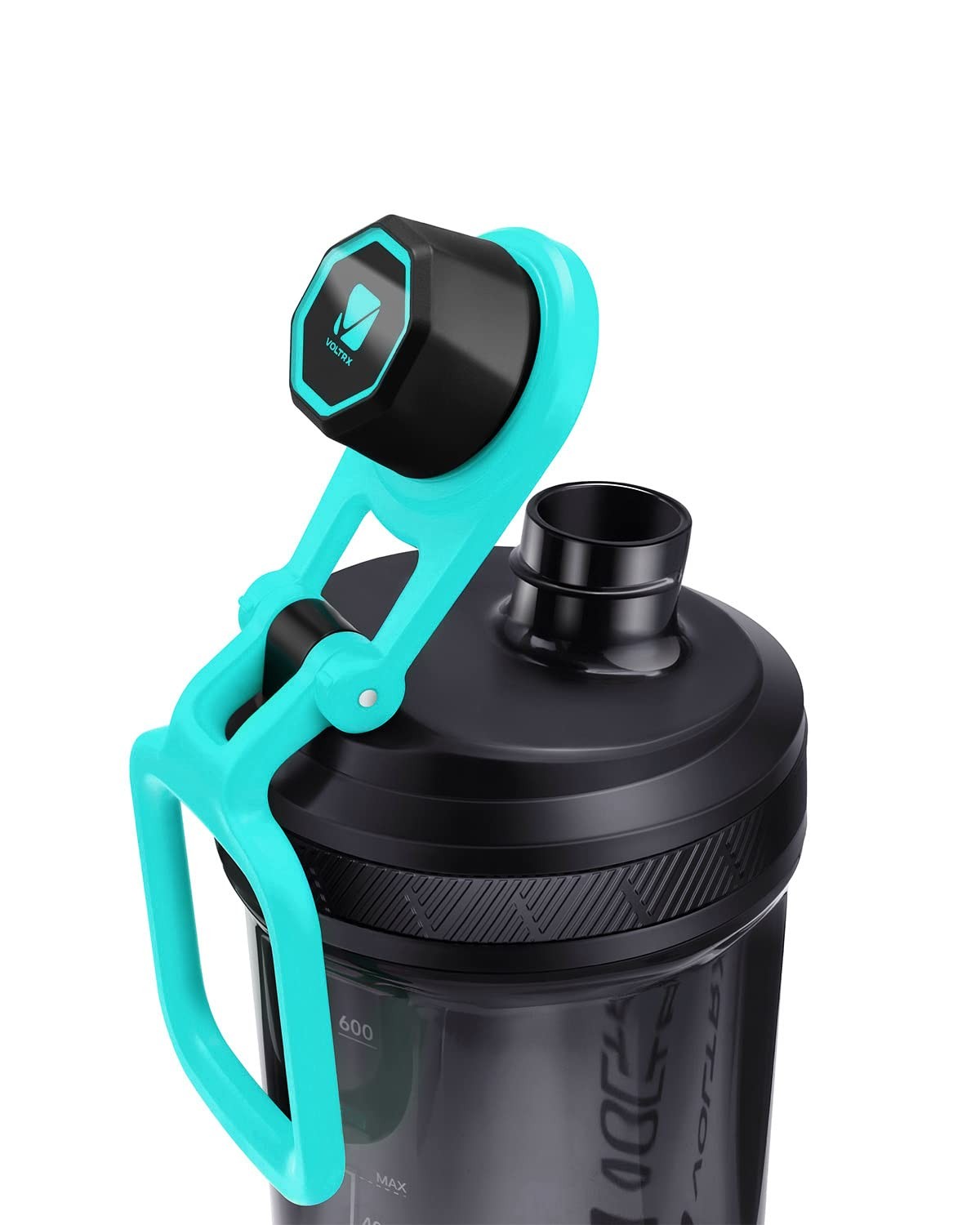 VOLTRX Shaker Bottle, Gallium USB C Rechargeable Electric Protein Shake Mixer, S