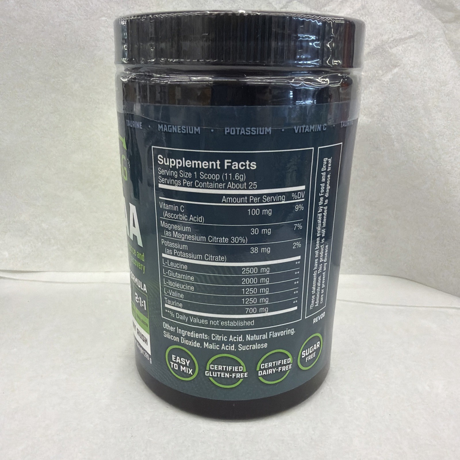 Z2G BCAA Powder Icy Blue Raspberry 290g (2 Pack) MFG 01/24 New