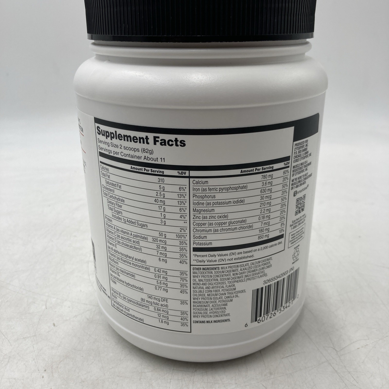 Muscle Milk Knockout Chocolate Protein Powder 50g Lean Protein 2lbs CytoSport