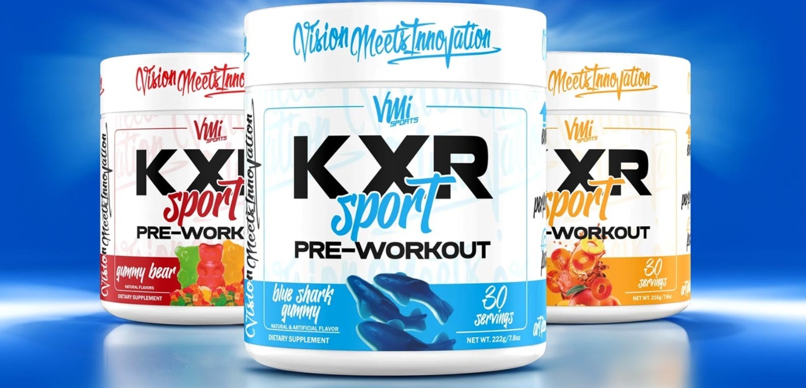VMI Sports KXR SPORT Preworkout 8oz Size (30 Serv) Gummy 🐻 Bear BEST BY 11/26