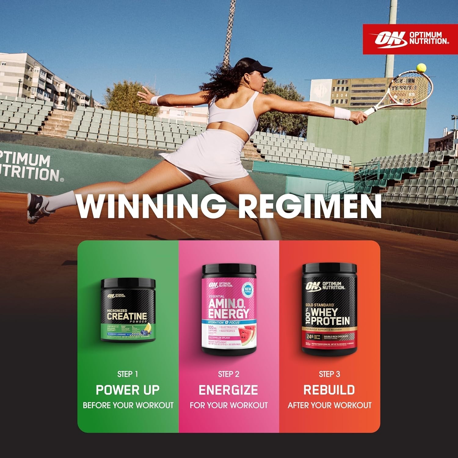 Hydrating Amino Energy Drink Mix – Watermelon, 30 Servings of Focus & Recovery