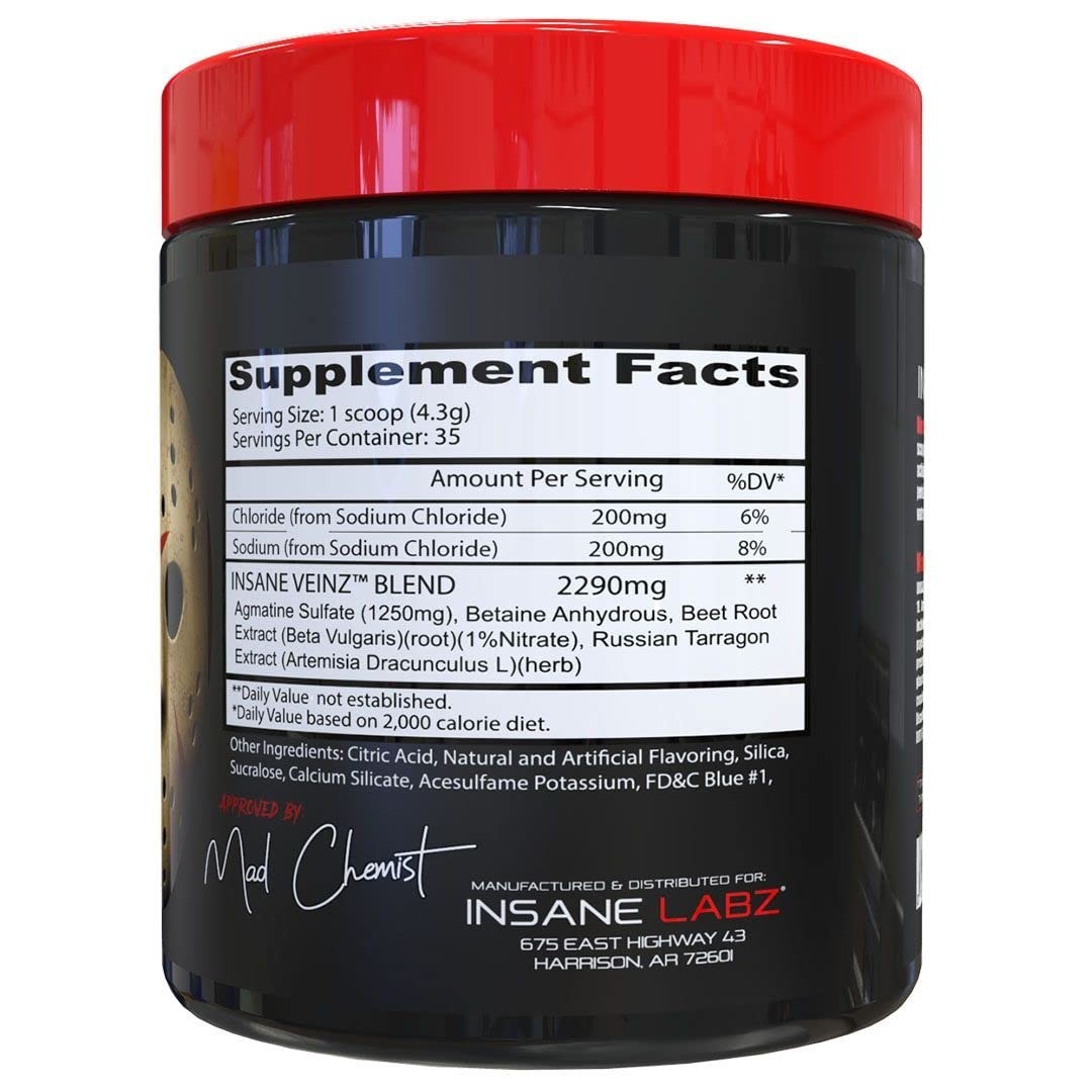 Non-Stimulant Nitric Oxide Booster Powder, Vascularity Enhancer, Agmatine & Beta