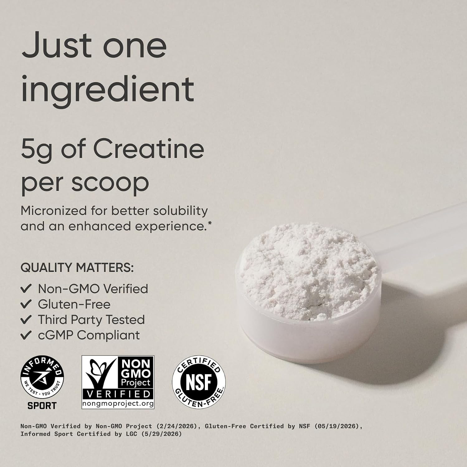 Sports Research® Creatine Monohydrate – Gain Lean Muscle, Improve Performance an