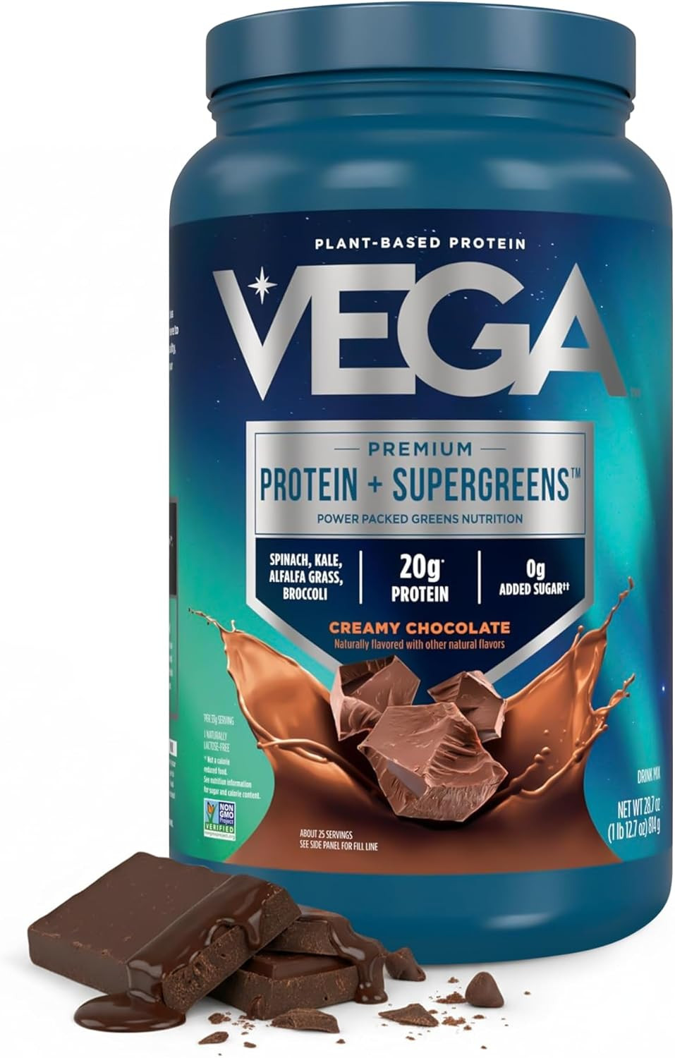 Premium Protein + Supergreens, Chocolate – 20G n Protein, Dairy & Gluten Free, 2
