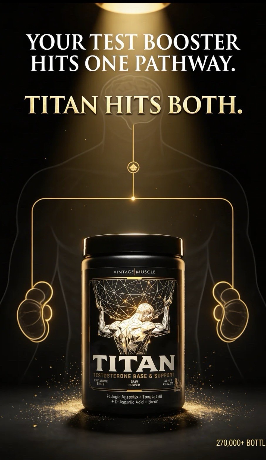Titan🔱 Natty Test Base Blend 4 Optim. Strength/muscle Gains By Vintage Muscle💪