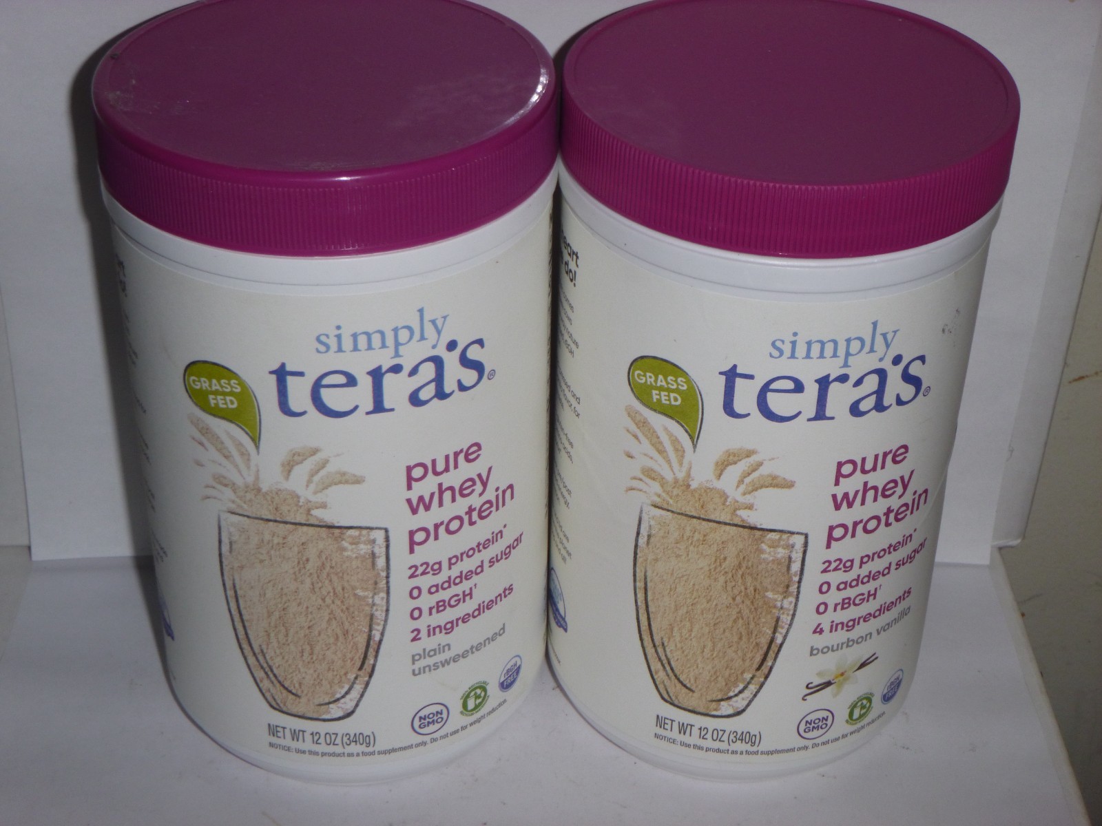 (2 pack) Tera’s Whey Simply Whey Protein Vanilla 12oz – Teras Whey – ExpAug26