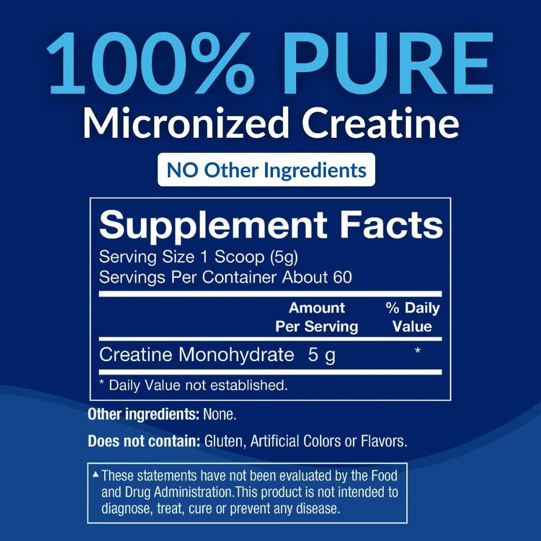 10.58 Oz Creatine Monohydrate Powder – Clean Ingredients for All Fitness Levels