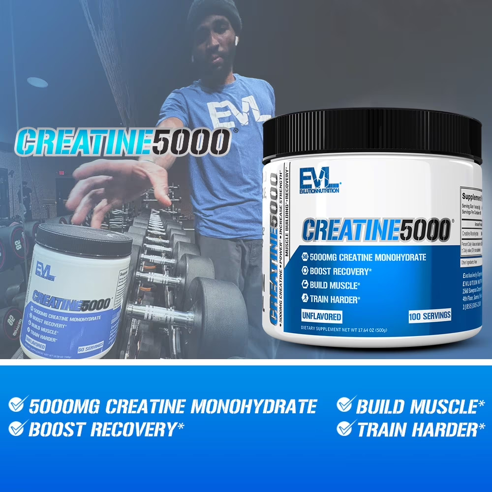 Creatine 5000 – Supports Faster Recovery, Lean Muscle Growth & Performance – Pre