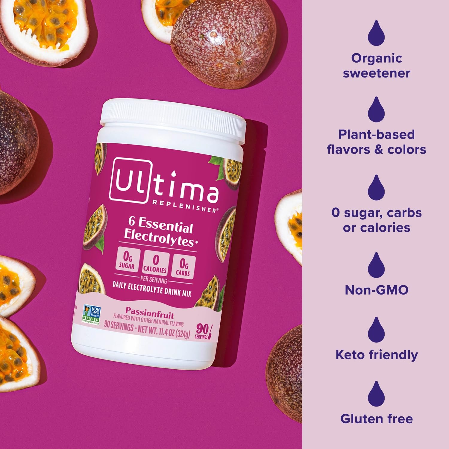 Ultima Replenisher Daily Electrolyte Powder Drink Mix 90 Servings (Pack of 1)