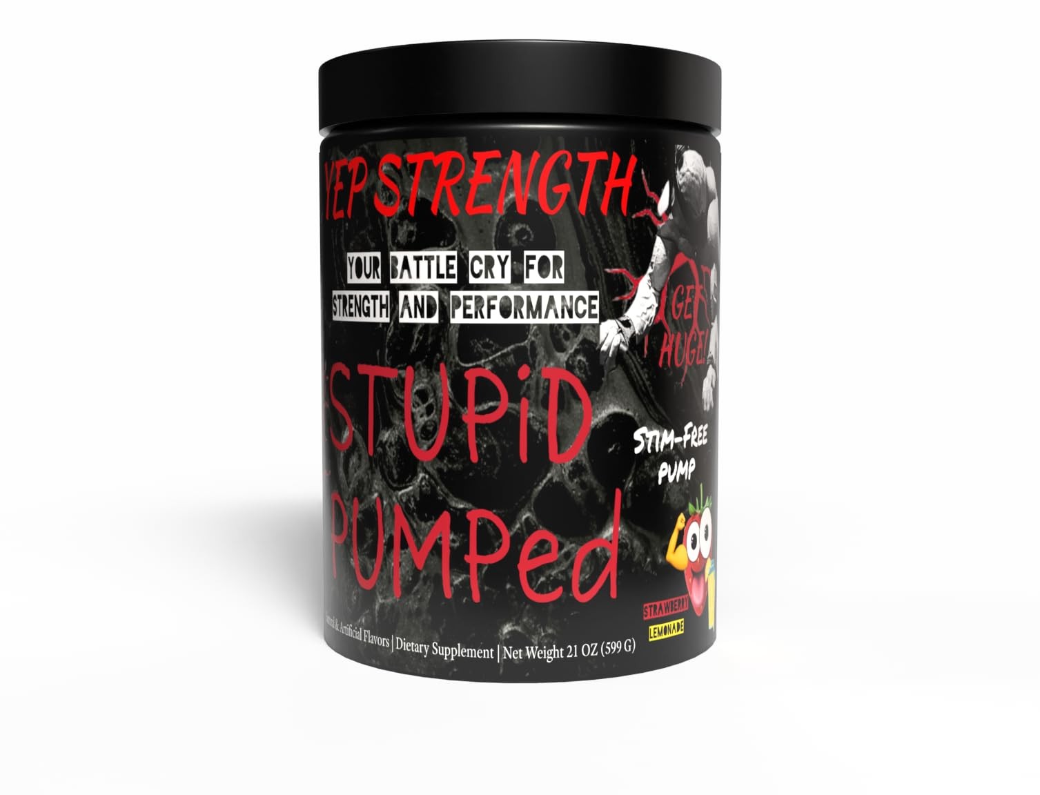 Yep Stupid Pumped – Stimulant-Free Pump with L-Citrulline DL-Malate, Glycerol