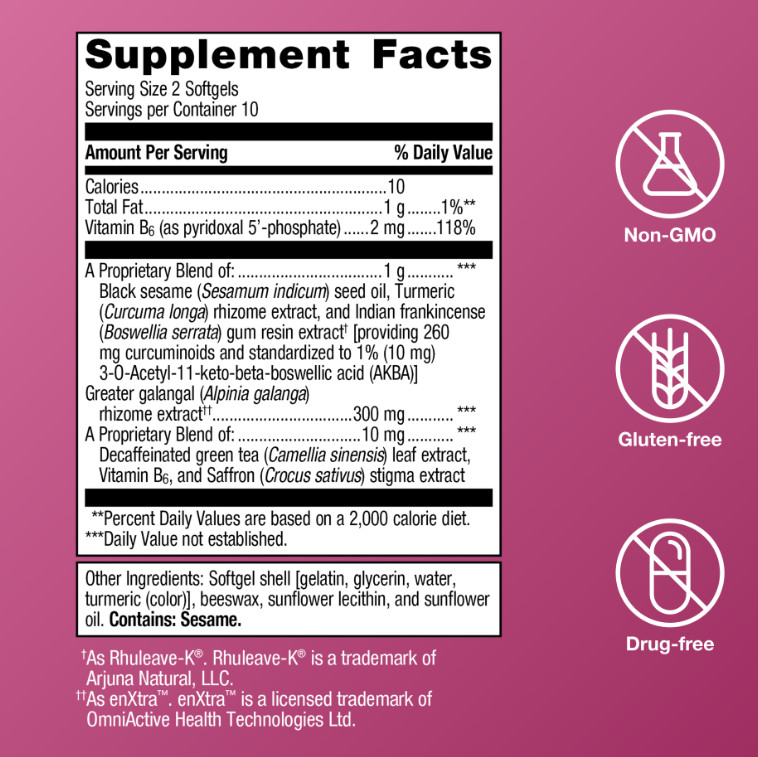Metagenics Women’s Health Her Wellness Rapid Period Relief 20 Soft Gels