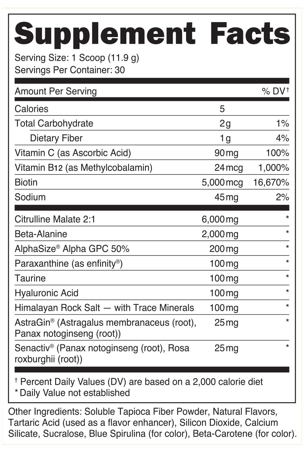 Babe Pre Workout powder for Women | Sparkling Orchard | 6g Citrulline, 2g Bet…