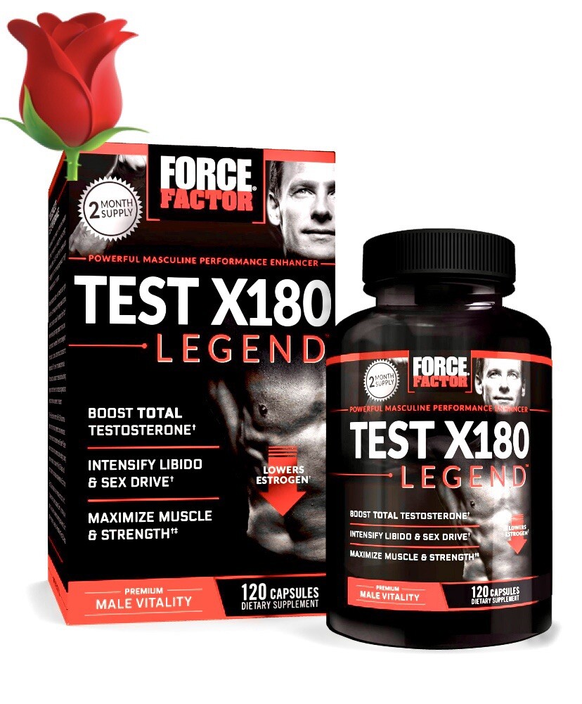 Force Factor Test X180 Legend – Testosterone Booster and Muscle Builder for Men