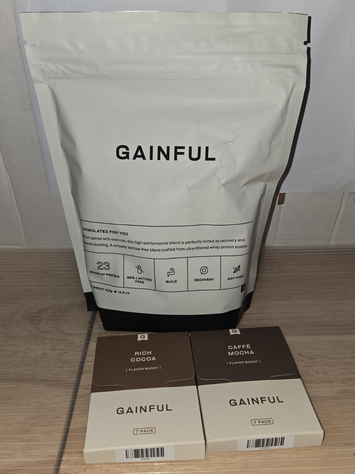 2 Boxes Gainful Protein shake flavor Boost &Whey Protein Cafe Mocha Rich Cocoa