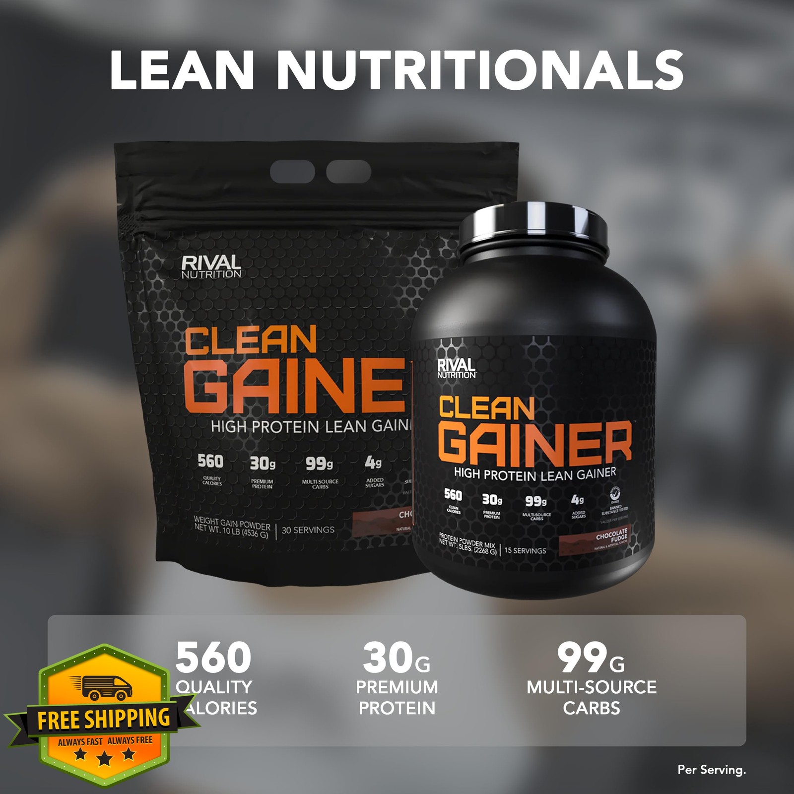 RIVAL NUTRITION Clean Gainer Cinnamon Toast 5lb