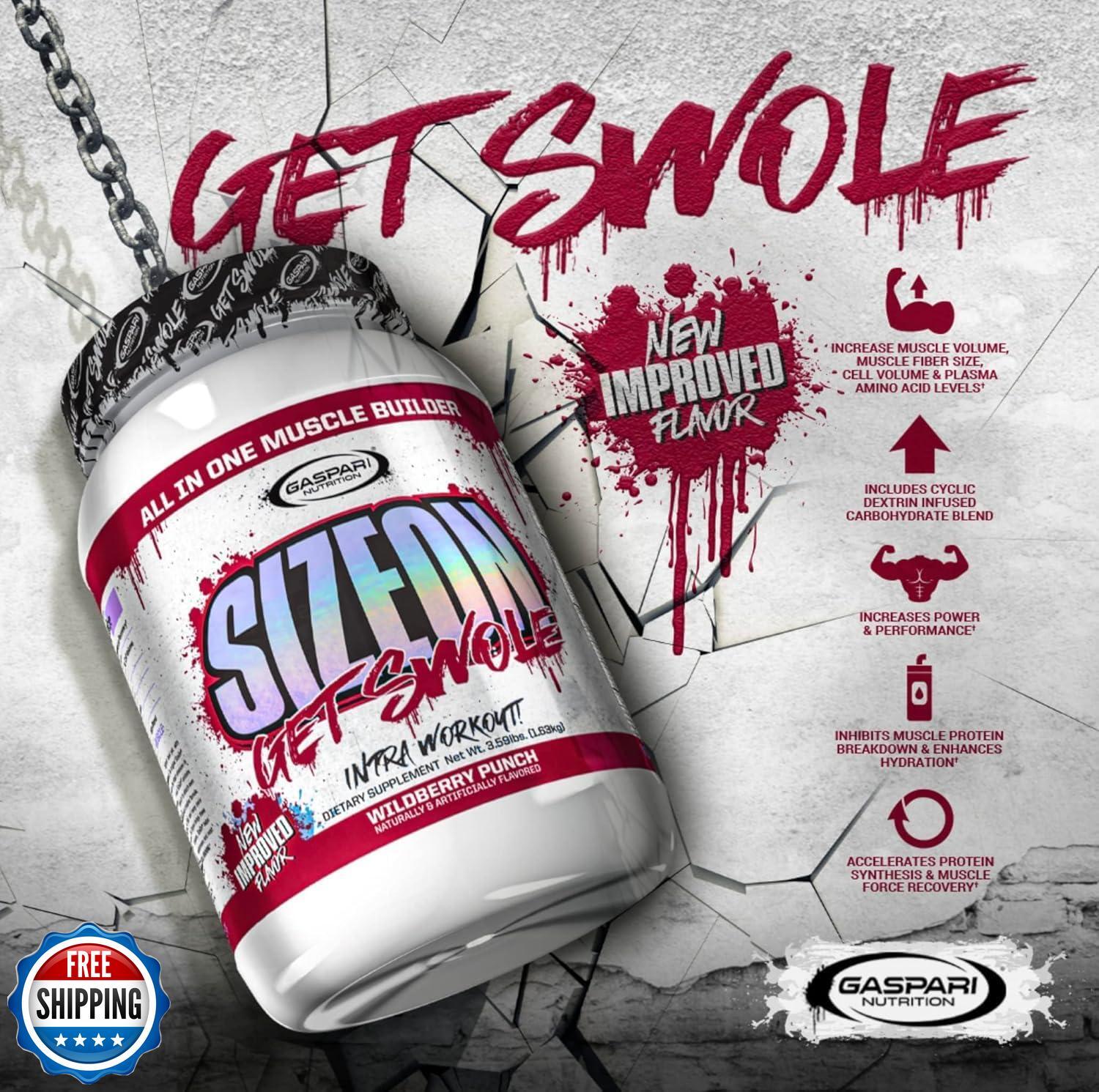 Gaspari Nutrition SizeOn, The Ultimate Hybrid Intra-Workout Amino Acid and Cr