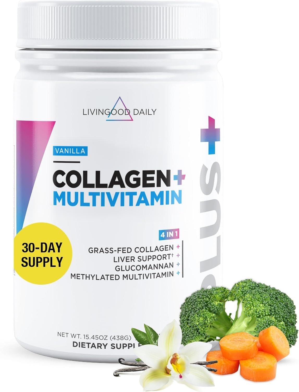 Livingood Daily Collagen Powder for Women and Men, 15.36 Ounce (Pack of 1)