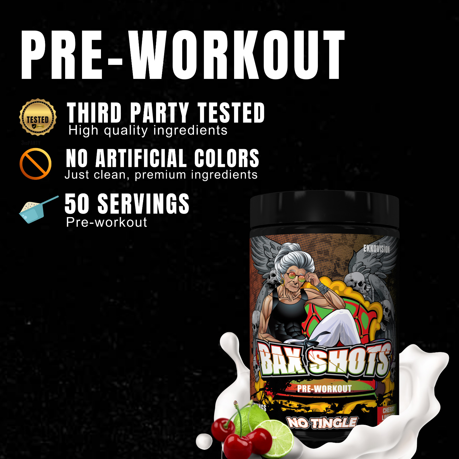 Ekko Bax Shots Preworkout 50 Servings – Official Account