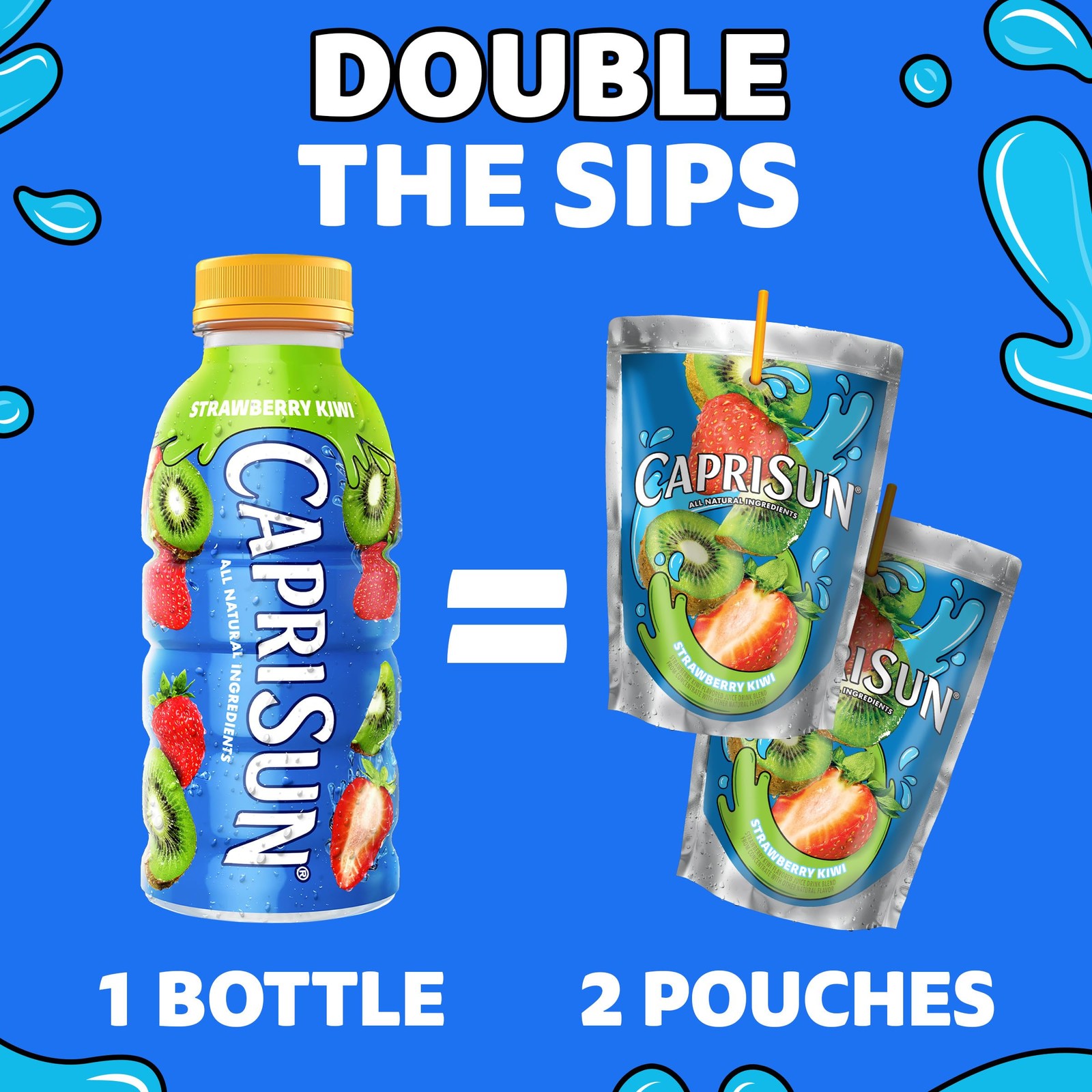 Strawberry Kiwi Flavored Juice Drink Blend 12 fl oz Bottle
