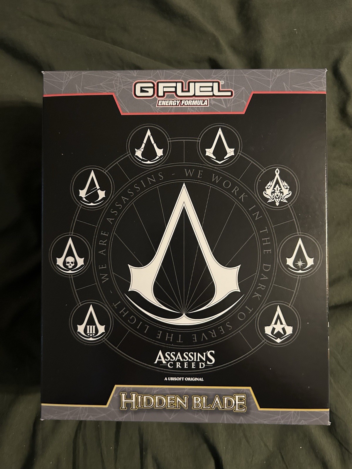 Gfuel Assassins Creed Collector’s Box Shaker + Tub G FUEL