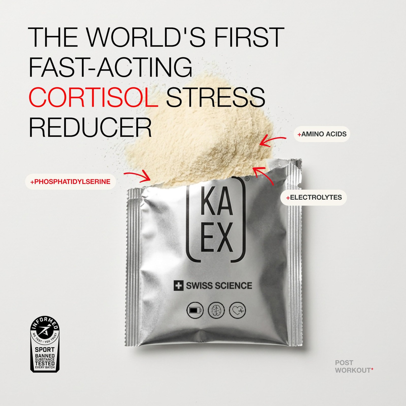 KA EX – Cortisol Stress Reducer for Athletes | Post-Workout 3 Servings