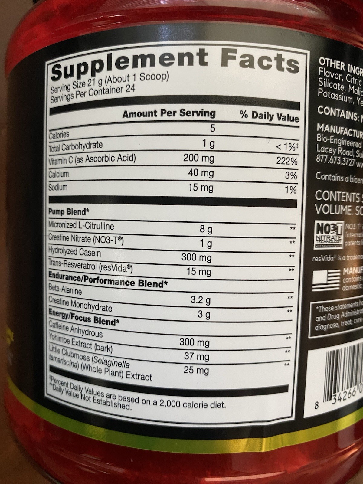 BSN NO-XPLODE VASO The Ultimate Pump Pre-Workout Experience 24 Servings