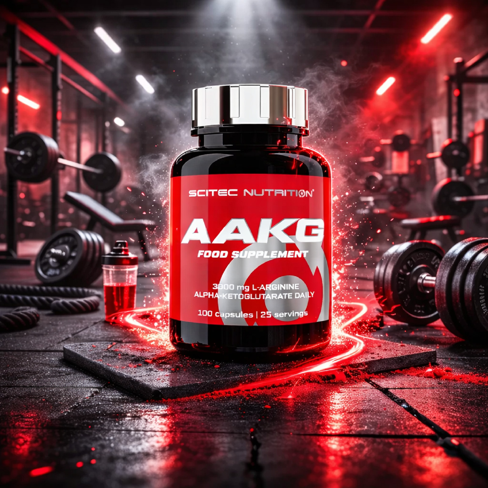 AAKG 100/200 Caps – L-Arginine Nitric Oxide NO Booster Muscles Pump Growth Pills