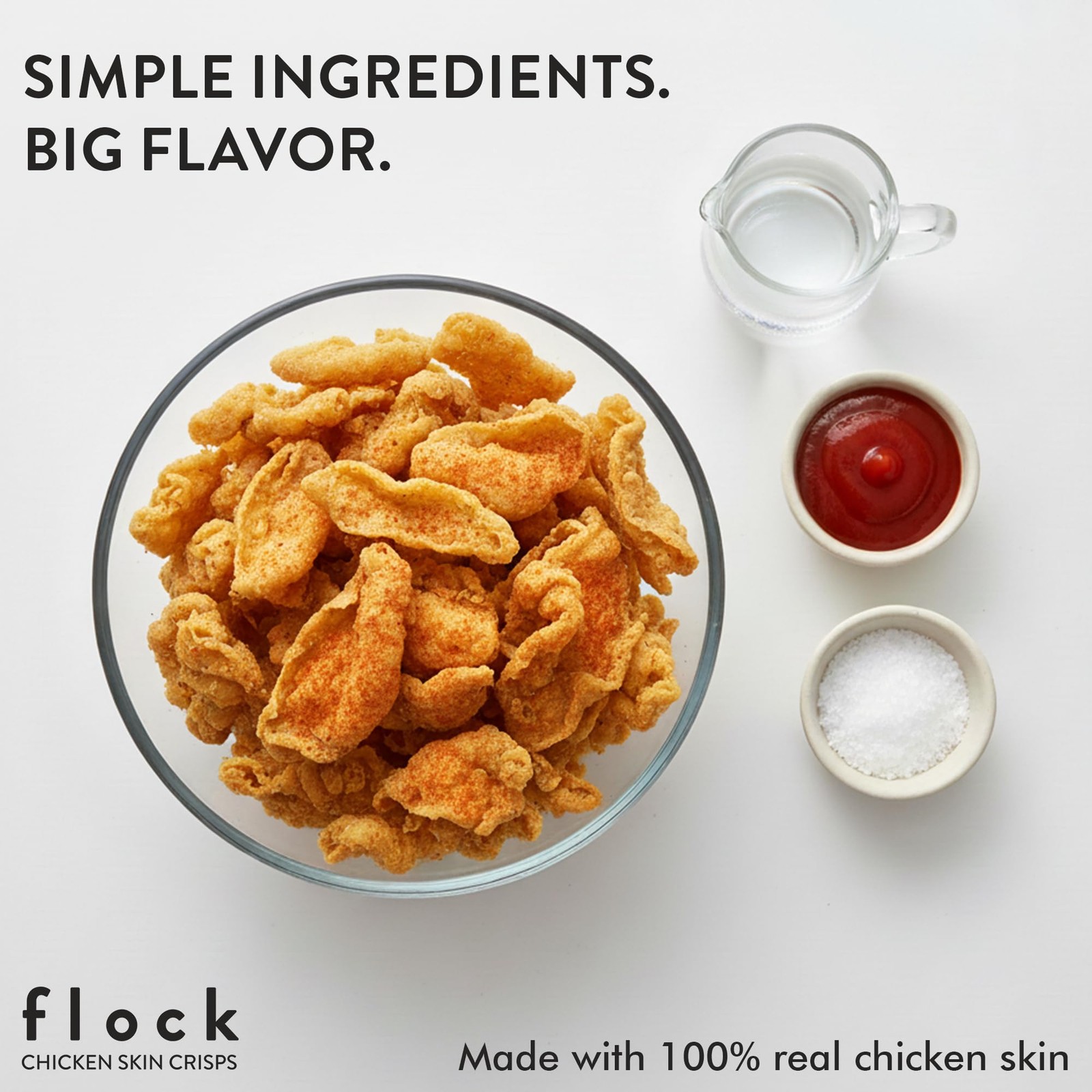 (Pack of 24) Flock Chips Chicken Hattie BS Protein Natural Grocery 1 Oz