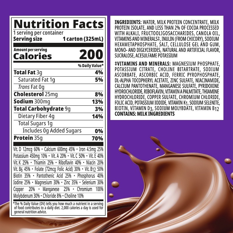 Chocolate Non-Caffeinated Advanced Protein Shakes – 4pk: Ready to Drink, 35g