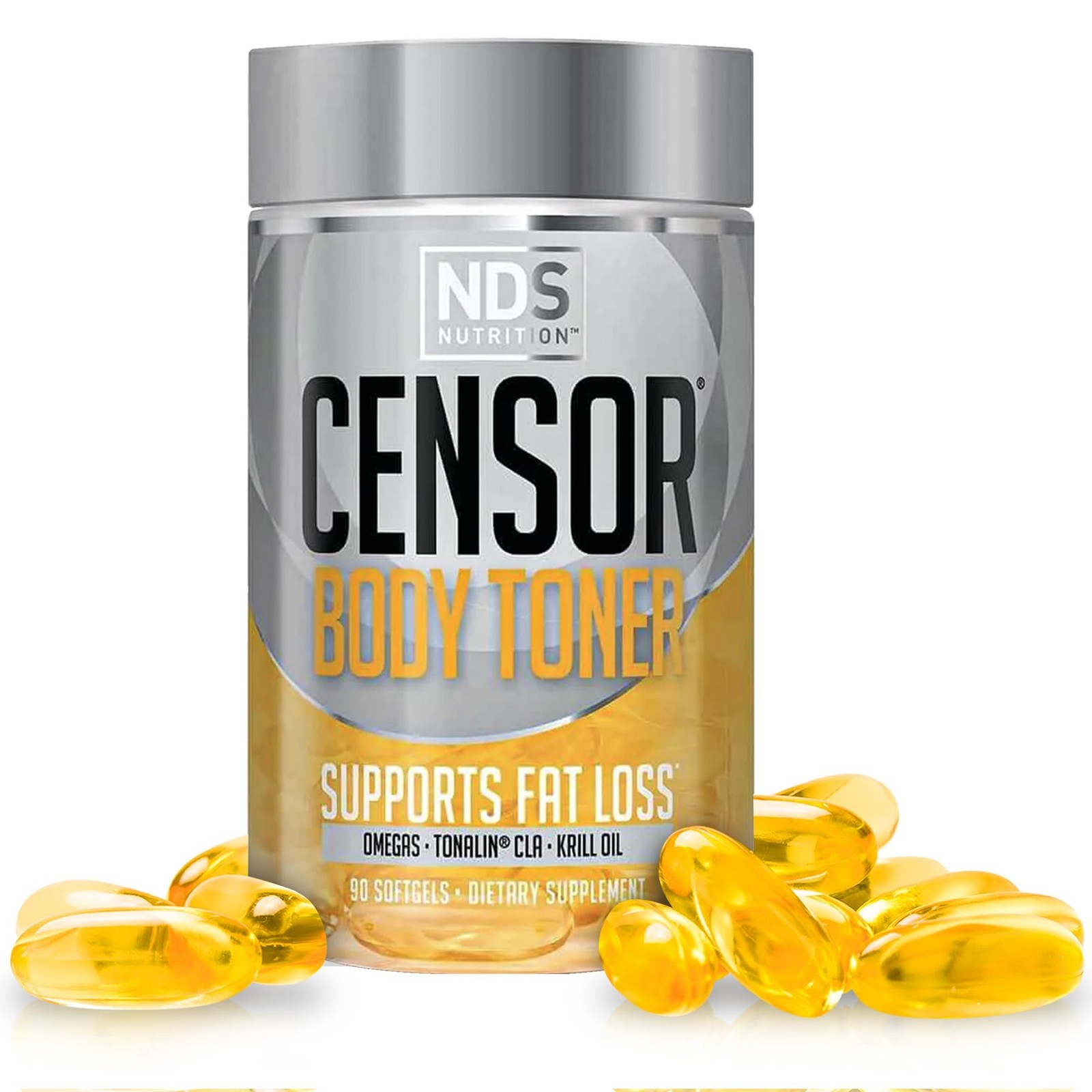 NDS Nutrition Censor – Fat Loss and Body Toner with CLA Fish Oil Safflower an…