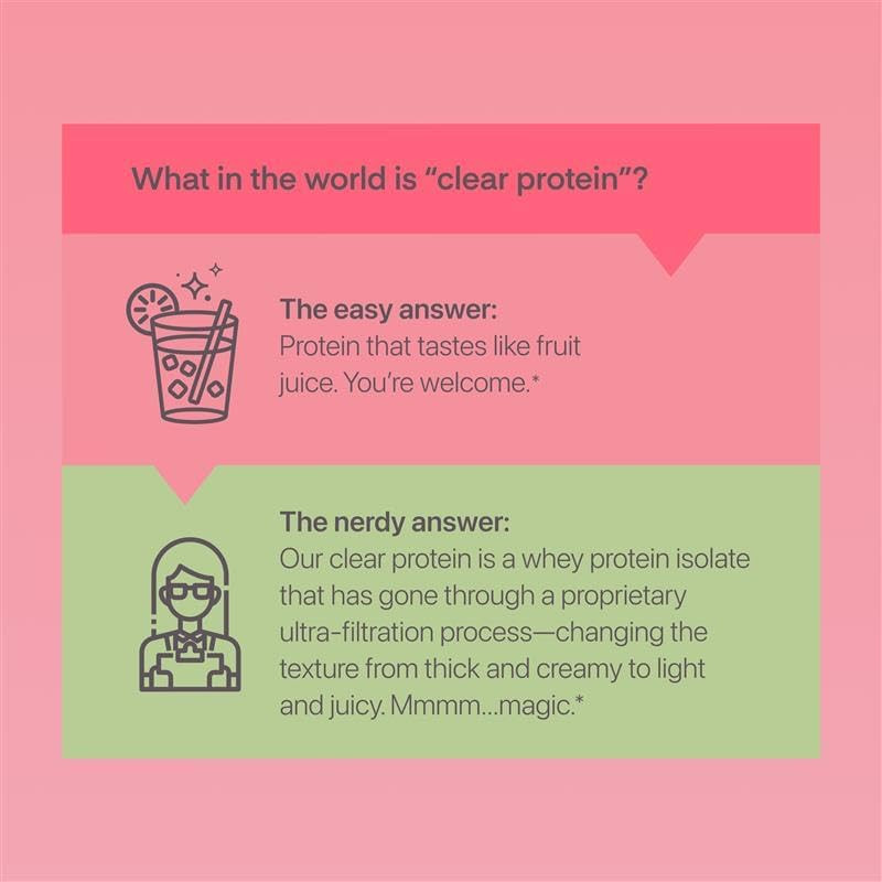 Clear Whey Isolate Protein Powder, Brazilian Limeade, 20G Complete Protein per S