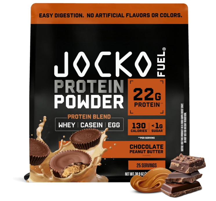 Jocko Fuel Whey Protein Powder, Chocolate Peanut Butter, 22g Protein, 25 Serving