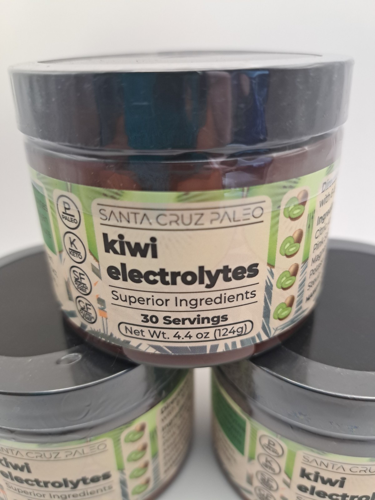 Santa Cruz Paleo Kiwi Electrolytes powder lot of 3