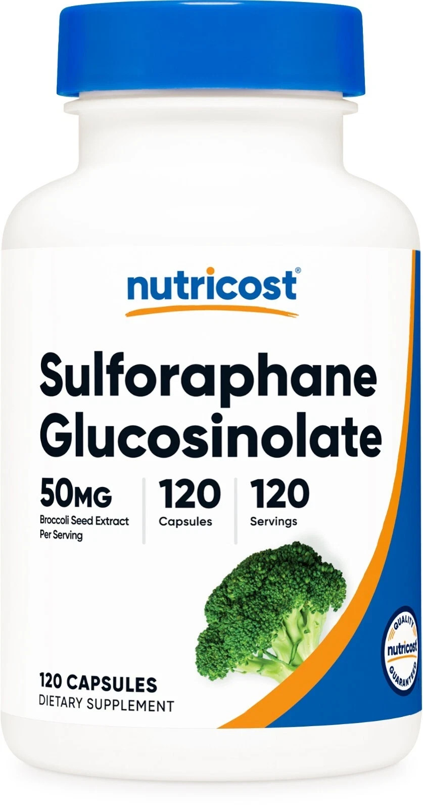 Nutricost Sulforaphane Glucosinolate (SGS) 50mg, 120caps – EXP 10/2028