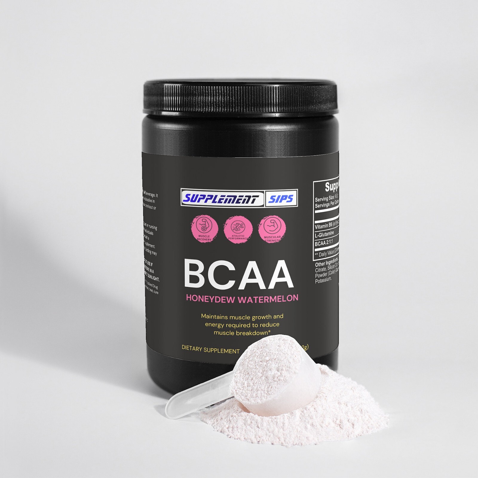 BCAA Amino Energy Post Workout Powder Fast Muscle Recovery – Honeydew Watermelon