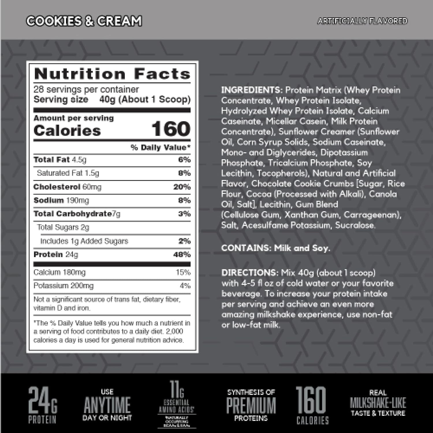 SYNTHA-6 Edge Protein Powder, with Hydrolyzed Whey, Micellar Casein, Milk Protei