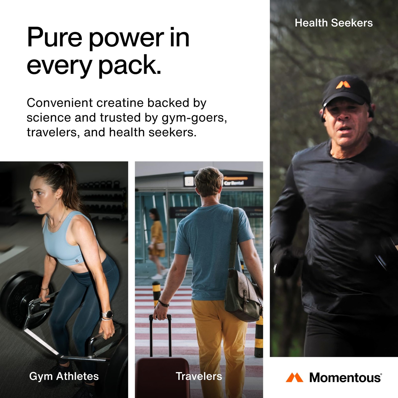 Momentous Creatine Monohydrate Powder – Creapure Creatine Powder – Supports S…