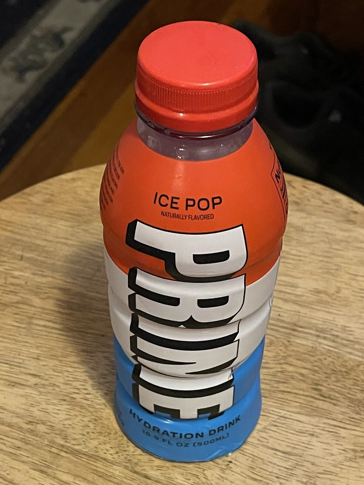 Prime Hydration Drink “Ice Pop ” Flavor 16.9 oz Bottle KSI & Logan Paul MMA UFC